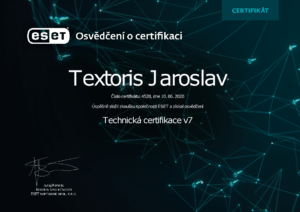 Certifikáty – odborná kvalifikace našeho týmu