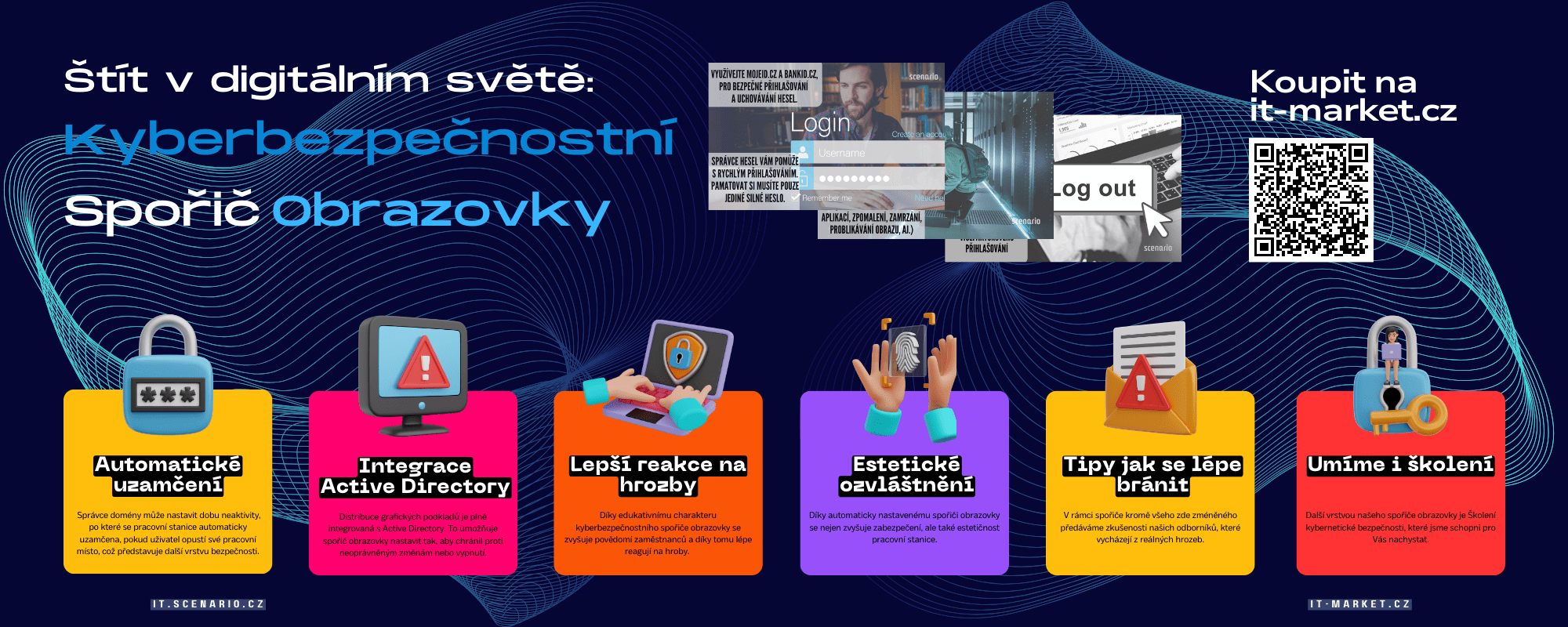 Kyberbezpečnostní spořič obrazovky | Scenario s.r.o.