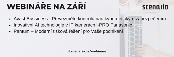 Posíláme přehled našich webinářů na druhou polovinu září – Avast, AI v kamerách a tisk s Pantum! | Scenario s.r.o. - Scenario s.r.o. Posíláme přehled našich webinářů na druhou polovinu září – Avast, AI v kamerách a tisk s Pantum! | Scenario s.r.o.