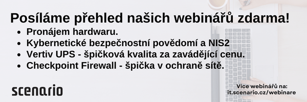 Posíláme přehled našich webinářů zdarma! UPS, pronájem HW, kyberbezpečnost a další! | Scenario s.r.o. - Scenario s.r.o. Posíláme přehled našich webinářů zdarma! UPS, pronájem HW, kyberbezpečnost a další! | Scenario s.r.o.