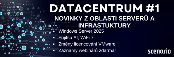 Datacentrum #1: Novinky z oblasti serverů a infrastruktury | Scenario s.r.o. - Scenario s.r.o. Datacentrum #1: Novinky z oblasti serverů a infrastruktury | Scenario s.r.o.