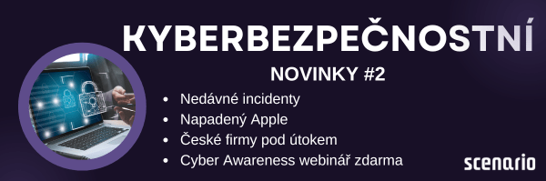 Posíláme přehled kyberbezpečnostních aktualit! | Scenario s.r.o. - Scenario s.r.o. Posíláme přehled kyberbezpečnostních aktualit! | Scenario s.r.o.