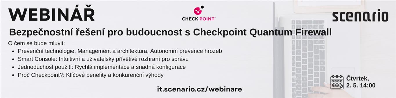 Bezpečnostní řešení pro budoucnost s Checkpoint Quantum Firewall | Scenario s.r.o. - Scenario s.r.o. Bezpečnostní řešení pro budoucnost s Checkpoint Quantum Firewall | Scenario s.r.o.