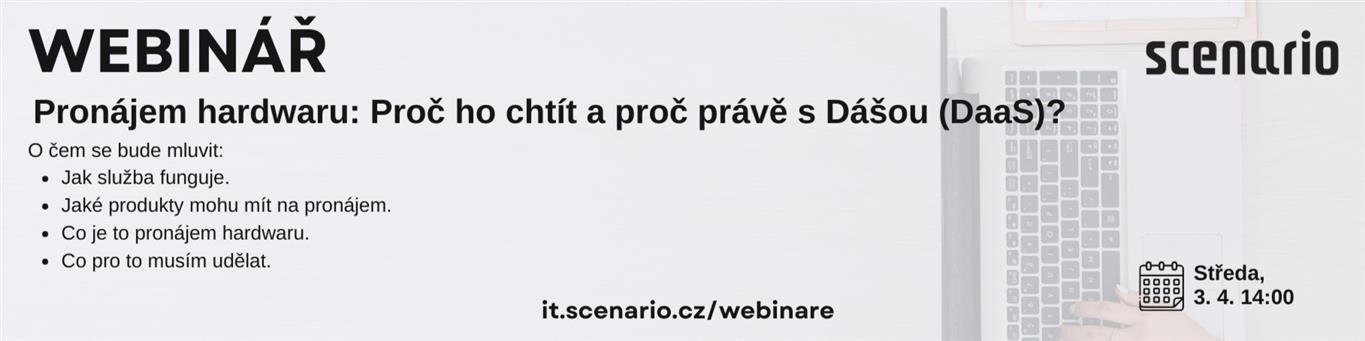 Pronájem hardwaru: Proč ho chtít a proč právě s Dášou (DaaS)? | Scenario s.r.o. - Scenario s.r.o. Pronájem hardwaru: Proč ho chtít a proč právě s Dášou (DaaS)? | Scenario s.r.o.