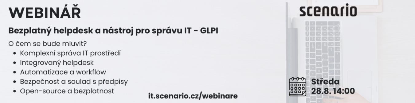 Bezplatný helpdesk a nástroj pro správu IT – GLPI | Scenario s.r.o. - Scenario s.r.o. Bezplatný helpdesk a nástroj pro správu IT – GLPI | Scenario s.r.o.