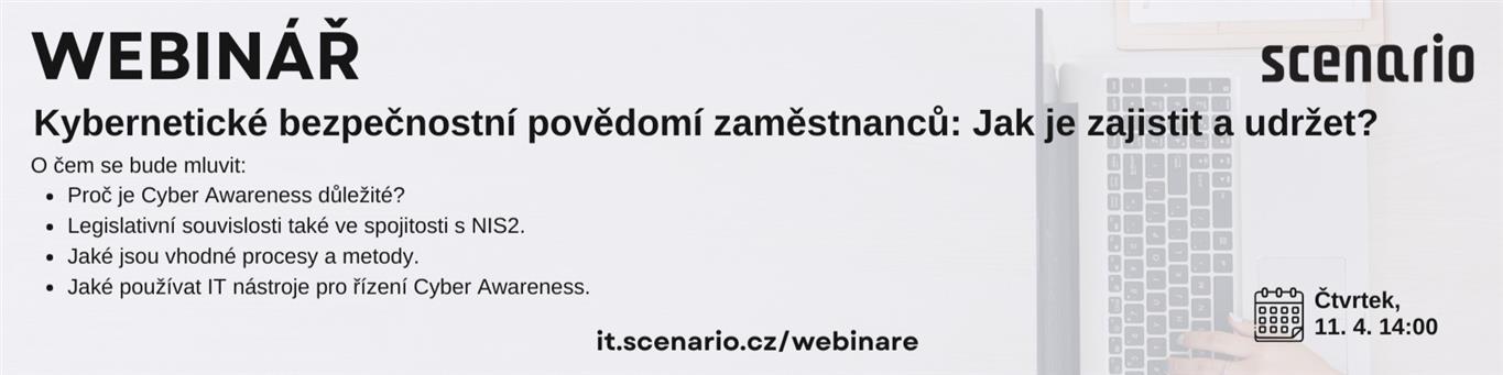 Kybernetické bezpečnostní povědomí zaměstnanců: Jak je zajistit a udržet? | Scenario s.r.o. - Scenario s.r.o. Kybernetické bezpečnostní povědomí zaměstnanců: Jak je zajistit a udržet? | Scenario s.r.o.