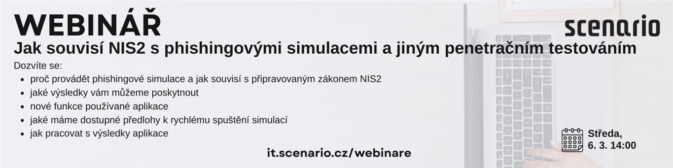 Jak souvisí NIS2 s phishingovými simulacemi a jiným penetračním testováním | Scenario s.r.o. - Scenario s.r.o. Jak souvisí NIS2 s phishingovými simulacemi a jiným penetračním testováním | Scenario s.r.o.