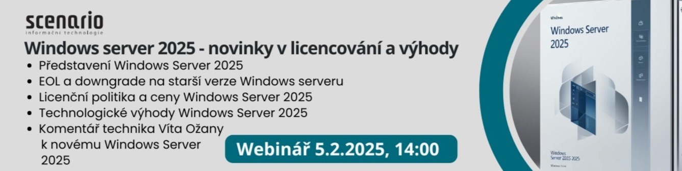 Windows server 2025 – novinky v licencování a výhody | Scenario s.r.o. - Scenario s.r.o. Windows server 2025 – novinky v licencování a výhody | Scenario s.r.o.
