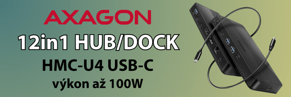 AXAGON HMC-U4 USB-C 12in1 HUB/DOCK až 100W | Scenario s.r.o. - Scenario s.r.o. AXAGON HMC-U4 USB-C 12in1 HUB/DOCK až 100W | Scenario s.r.o.