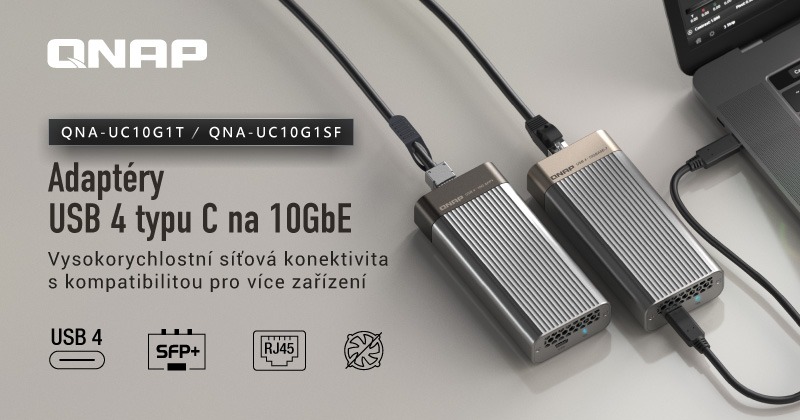 QNAP Nové USB 4 adaptéry – 10GbE připojení pro Mac i Windows | Scenario s.r.o.