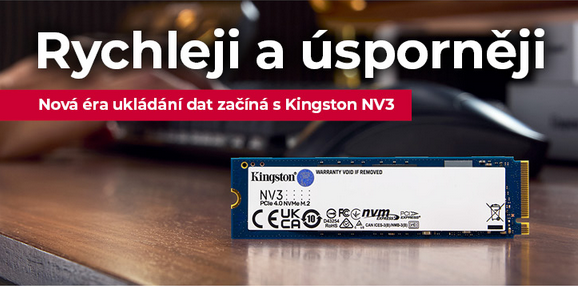 Kingston disky NV3 rychleji a úsporněji | Scenario s.r.o.