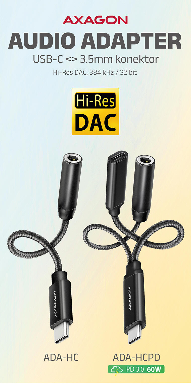 Nové Audio Adaptéry Hi-Res DAC od Axagonu | Scenario s.r.o.