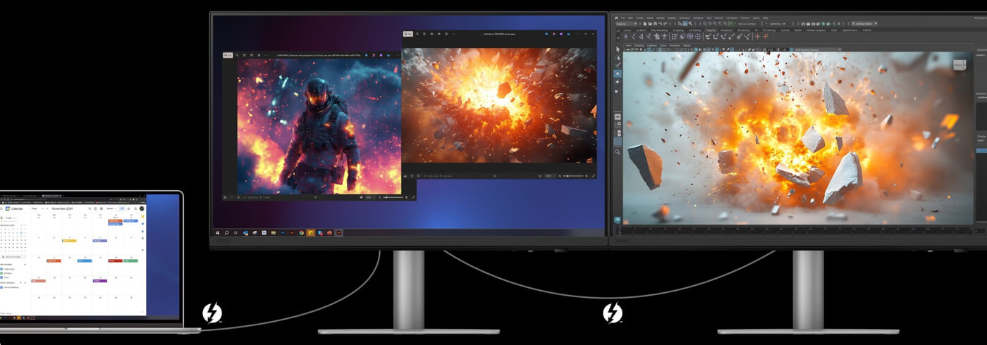 BenQ PD3226G - ilustrace zapojení a použití