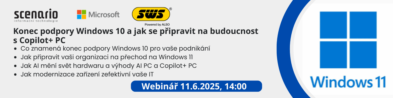 Konec podpory Windows 10 a jak se připravit na budoucnost s Copilot+ PC | Scenario s.r.o. - Scenario s.r.o. Konec podpory Windows 10 a jak se připravit na budoucnost s Copilot+ PC | Scenario s.r.o.