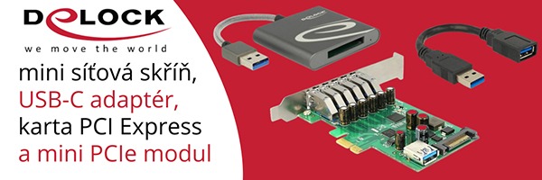 Delock mini síťová skříň, USB-C adaptér, karta PCI Express a mini PCIe modul | Scenario s.r.o. - Scenario s.r.o. Delock mini síťová skříň, USB-C adaptér, karta PCI Express a mini PCIe modul | Scenario s.r.o.