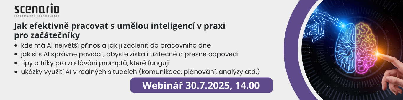 Jak efektivně pracovat s umělou inteligencí v praxi pro začátečníky | Scenario s.r.o. - Scenario s.r.o. Jak efektivně pracovat s umělou inteligencí v praxi pro začátečníky | Scenario s.r.o.