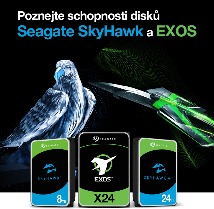 Seagate řady EXOS, SkyHawk a SkyHawk AI. | Scenario s.r.o.