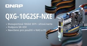 QNAP – nová síťová dvouportová karta QXG-10G2SF-NXE 10GbE SFP+ | Scenario s.r.o.