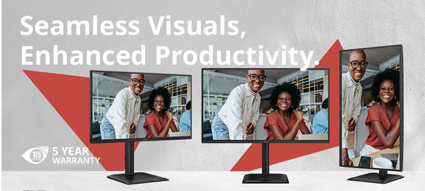 AOC Essential E4 – profesionální monitory pro každou kancelář | Scenario s.r.o.