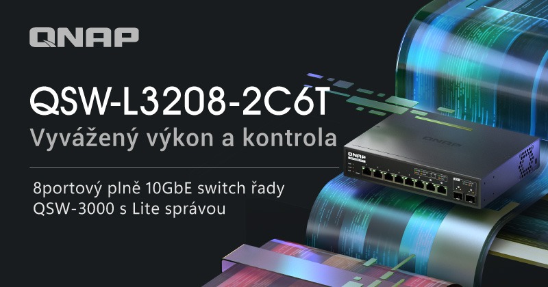 QNAP představuje řadu QSW 3000: 8portový s 10GbE | Scenario s.r.o.
